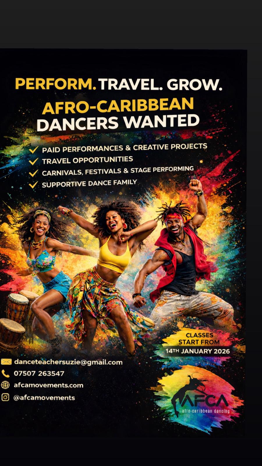 Upcoming classes flyer